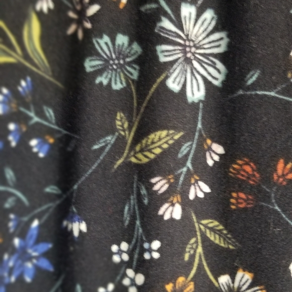 Navy floral pattern leggings - Picture 2 of 2